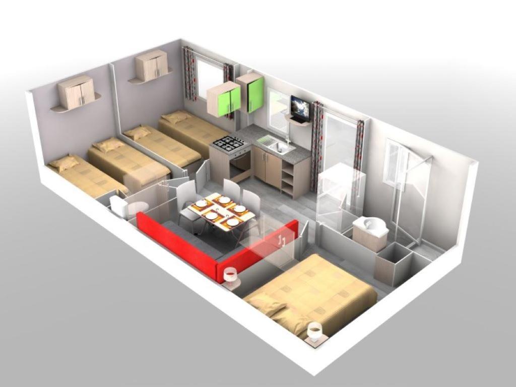 Mobilhome Chez Sylvie Au Camping De Pujol أرجيليه- سور- مير المظهر الخارجي الصورة